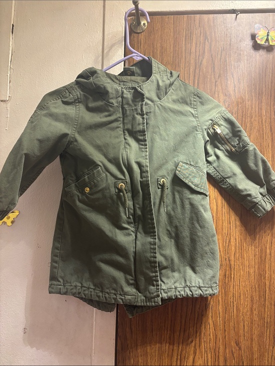 GAP Other - GAP Kids Olive Green Hooded Utility Anorak